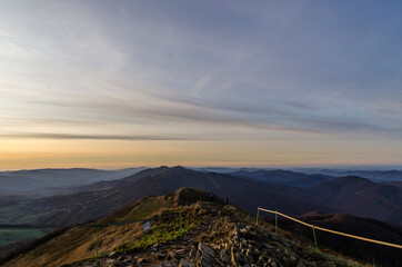 panorama z połoniny Caryńskiej - Bieszczady 