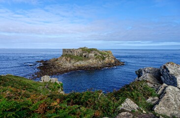 Presqu'île de Kermorvan, Fort de l’îlette, Forteresse, Gr34, Le Conquet, Finistère, Bretagne, France
