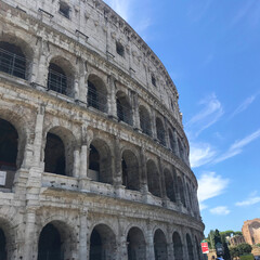 view of Colosseum in Rome, Italy