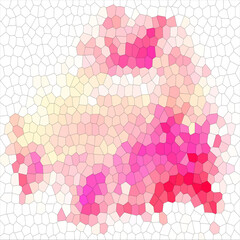 Beautiful Pink Cellular Texture Wallpaper Abstract On White Background