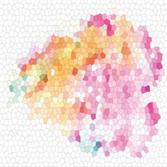 Multicolor Soft Cellular Texture Wallpaper Abstract On White Background