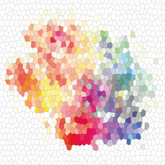 Colorful Cellular Texture Wallpaper Abstract On White Background