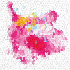 Beautiful Pink Cellular Texture Wallpaper Abstract On White Background