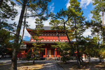 日本　京都、妙心寺の三門
