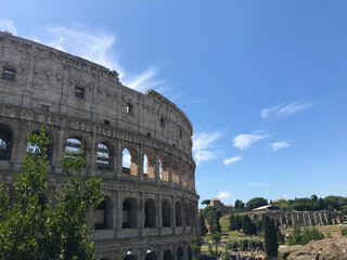 view of Colosseum in Rome, Italy
