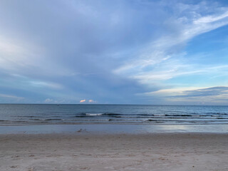 beach and clouds