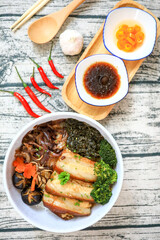 streaky pork with rice