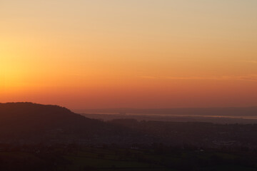 Sunset at Nympsfield, Gloucestershire