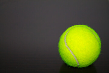 tennis ball before the tennis match