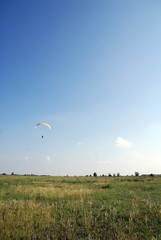 paraglider in the sky