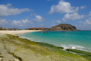 Obraz premium Indonesia Lombok - Tanjung Aan Beach picturesque setting - Pantai Tanjung Aan