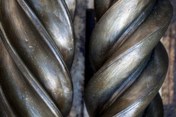 Obraz premium Close up of metal drill bit