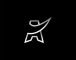 silhouette of a person on a chair