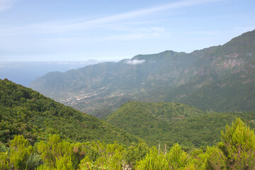 Fototapeta na wymiar Near coast of Sao Vicente, Madeira, Portugal
