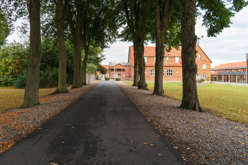 old stone house as school in Denmark