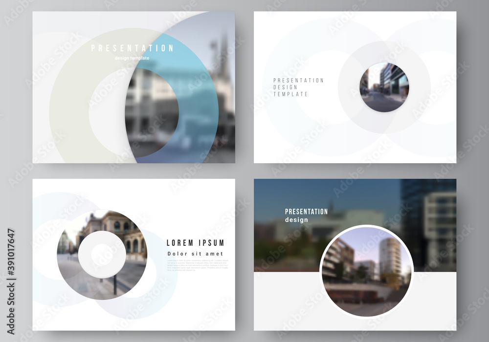 Poster vector layout of the presentation slides design business templates, multipurpose template for presen