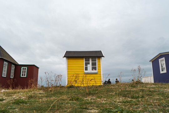 Yellow Beach Hut In Aero