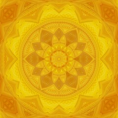 intricate patters shapes and deiigns from coiled vivid yellow PVC plastic hose