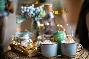 festive christmas and new year decorations	