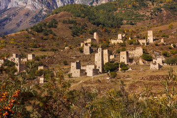 Old towers og Ingushetia, Russia