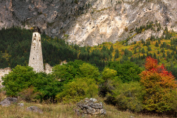 Old towers og Ingushetia, Russia