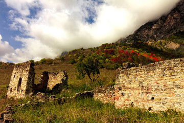 Old towers og Ingushetia, Russia