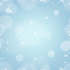 Seamless bokeh blue sky background, Blurry bokeh light with shining effect,Vector illustration abstract  background for new year, winter, christmas,spring and summer background concept