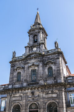 The Holy Trinity Church (Igreja da Santissima Trindade, 1841) is a church in the city of Porto in Portugal, located in Praca da Trindade behind the building of the City Hall of Porto.