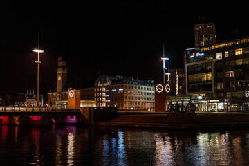 night view of the city Malmo