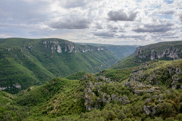 Fototapeta na wymiar Gorges de la Dourbie - canyon in france