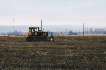 tractor in field