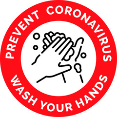 Keep Safe Social Distance. Stop Coronavirus. Covid-19. Sign Round Style. 