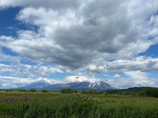 Fototapeta premium clouds in the mountains