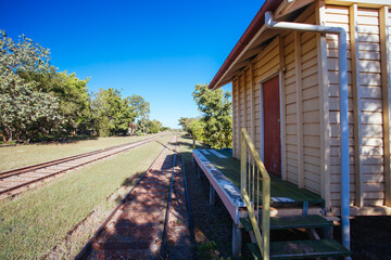Fototapeta na wymiar Mount Surprise Railway Station in Australia
