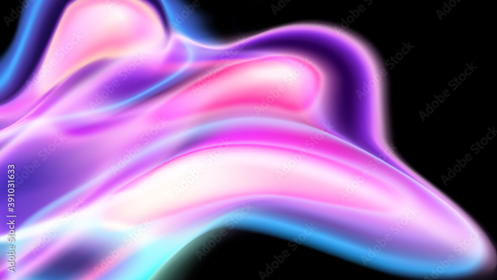 Aufkleber mix of ultraviolet and blue liquid geometric shapes. vector. abstract background. plasma glow effect