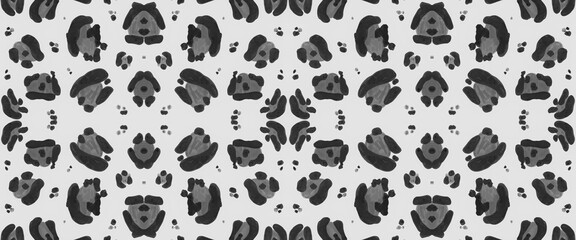 Fototapeta premium Seamless Cheetah Background. Abstract Cats Print. 