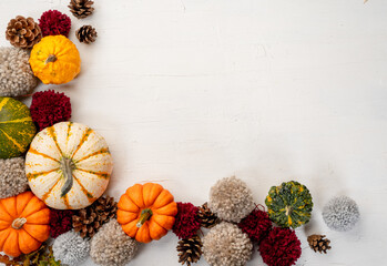 Autumn themed background with copy space