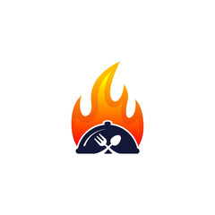 hot spicy food vector logo