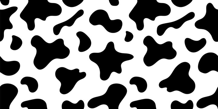 vector image of a cow pattern