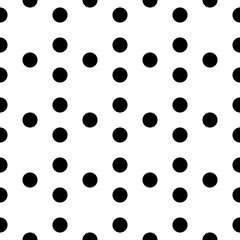 Dots seamless pattern. Circles ornament. Dot shapes motif. Circle forms backdrop. Dotted wallpaper. Rounds background. Digital paper, textile print, web design, abstract image. Vector illustration.