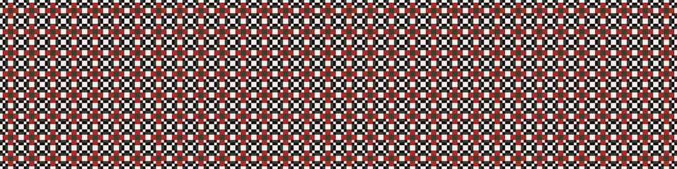 Fototapeta premium Abstract Cross Pattern Dots Logo generative computational art illustration