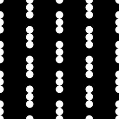 Dots seamless pattern. Circles ornament. Dot shapes motif. Circle forms backdrop. Dotted wallpaper. Rounds background. Digital paper, textile print, web design, abstract image. Vector illustration.