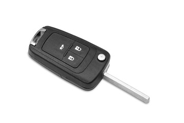 Car key ring isolated on white background