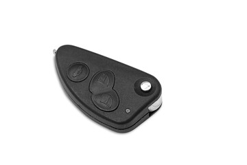 Car key ring isolated on white background