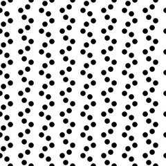 Dots seamless pattern. Circles ornament. Dot shapes motif. Circle forms backdrop. Dotted wallpaper. Rounds background. Digital paper, textile print, web design, abstract image. Vector illustration.