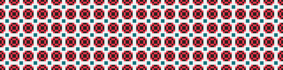 Fototapeta premium Abstract Cross Pattern Dots Logo generative computational art illustration