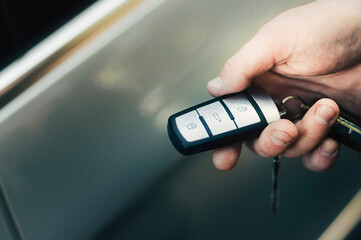 Car key fob with alarm.