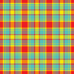 Plaid seamless pattern. Vector background of textile ornament. Flat fabric design.