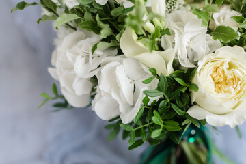Part of the bouquet is a white background for a postcard lettering congratulations invitations