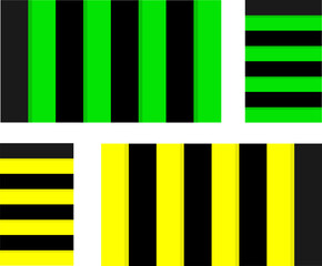 Simple Striped Rectangle Collorful Desain Vector